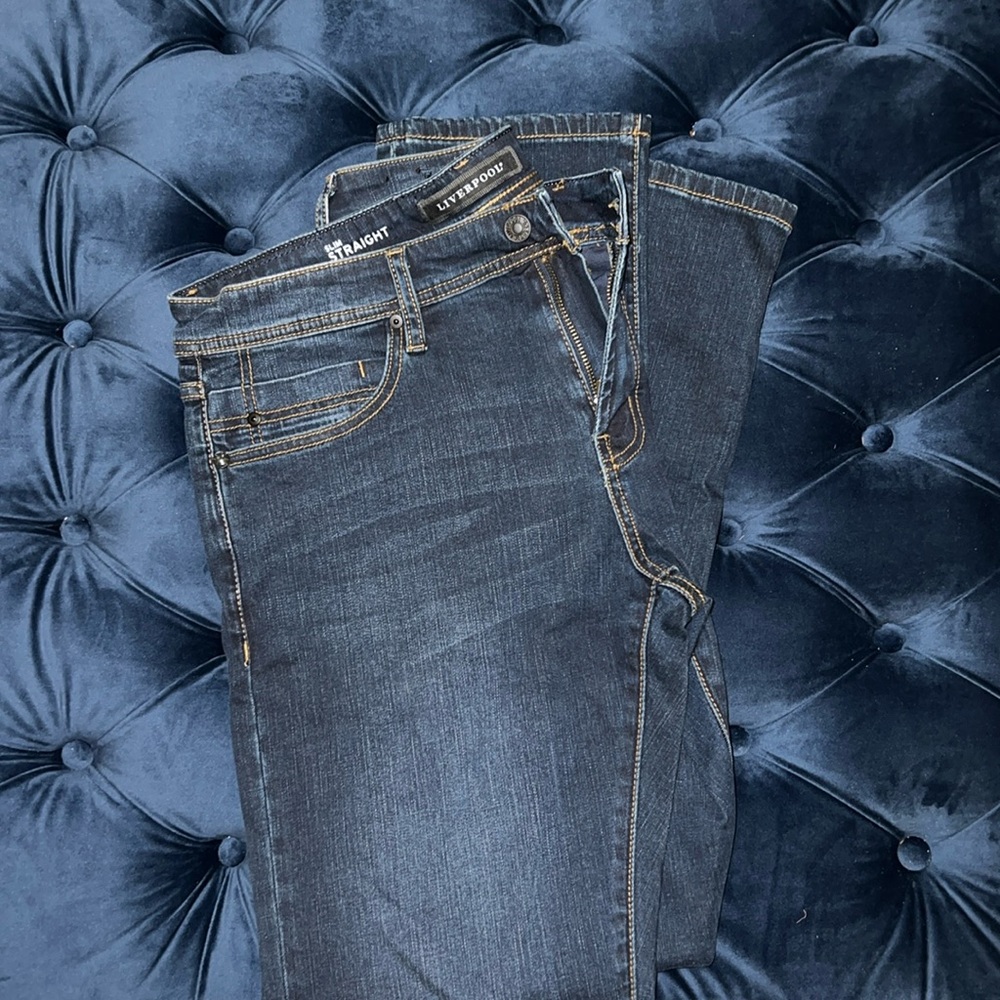 New w/o Tags, Mens Liverpool Slim Straight Dark Wash Jeans 32x32